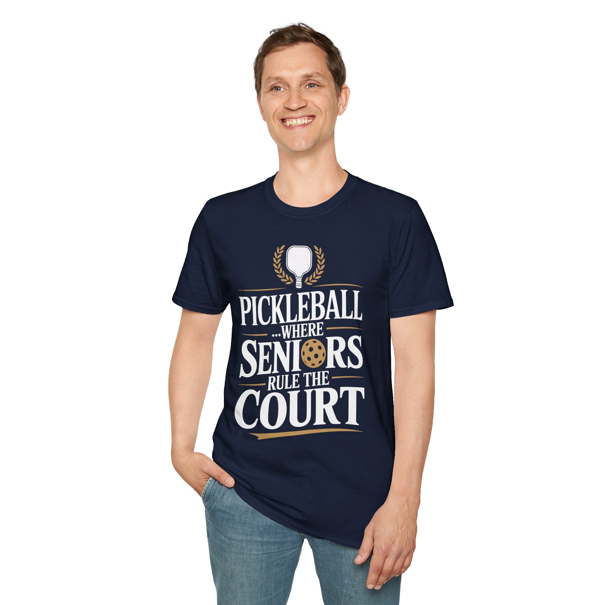 Pickleball Where Seniors Rule the Court - Sporty T-Shirt