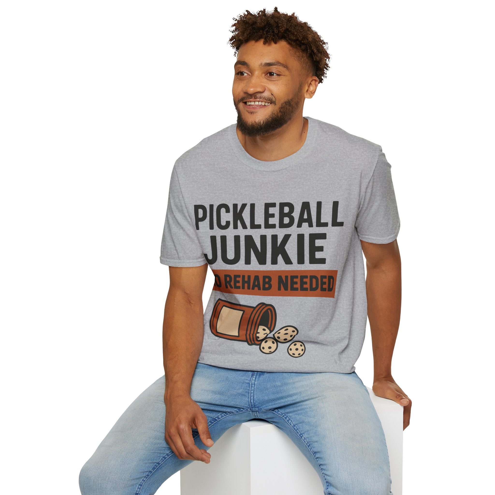 Pickleball Junkie No Rehab Needed - Funny T-Shirt