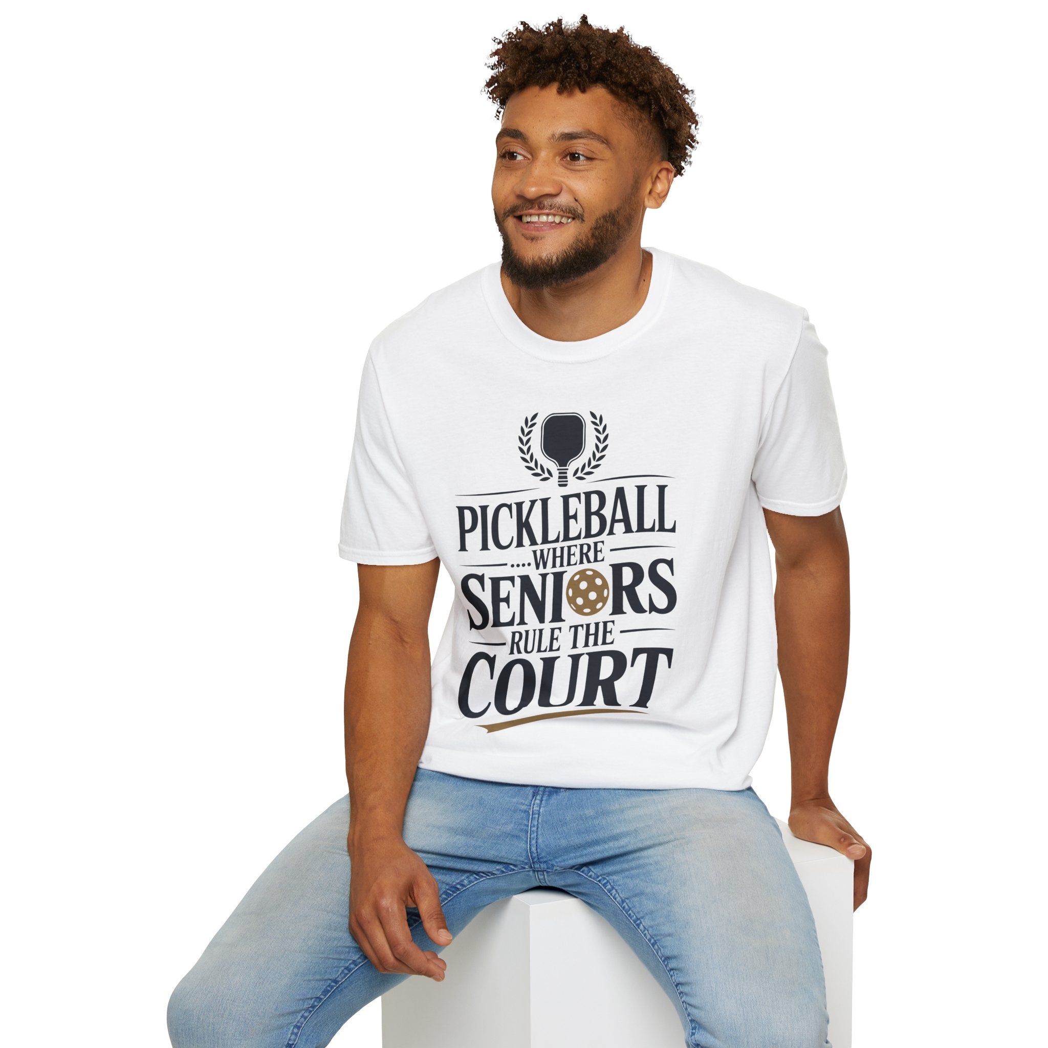 Pickleball Where Seniors Rule the Court - Sporty T-Shirt