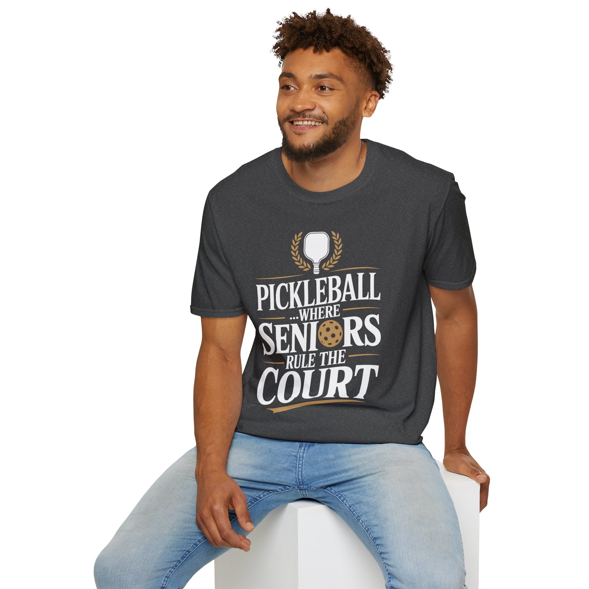 Pickleball Where Seniors Rule the Court - Sporty T-Shirt