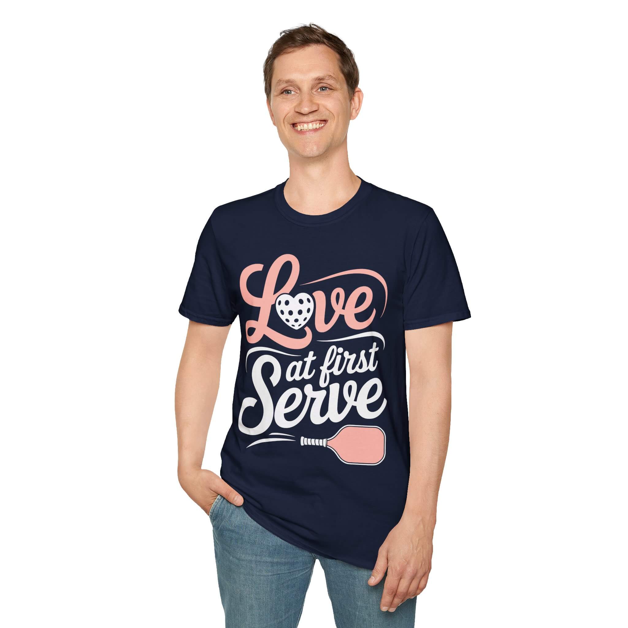 Love at First Serve - Pickleball Love T-Shirt