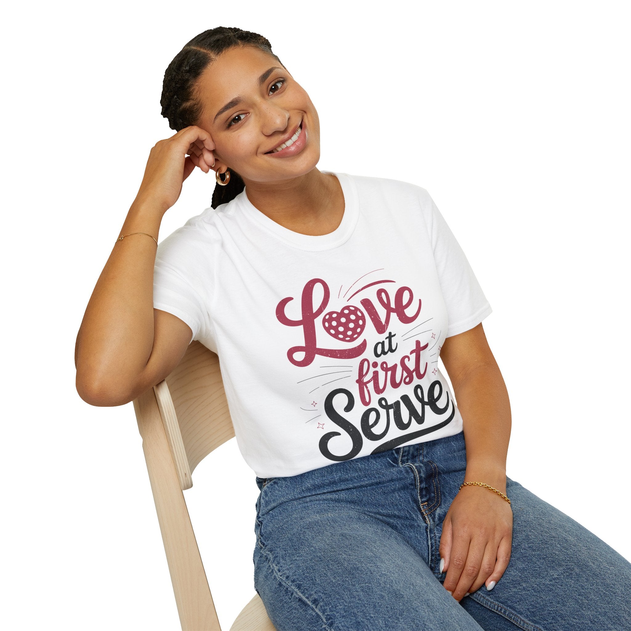 Love at First Serve - Pickleball Love T-Shirt