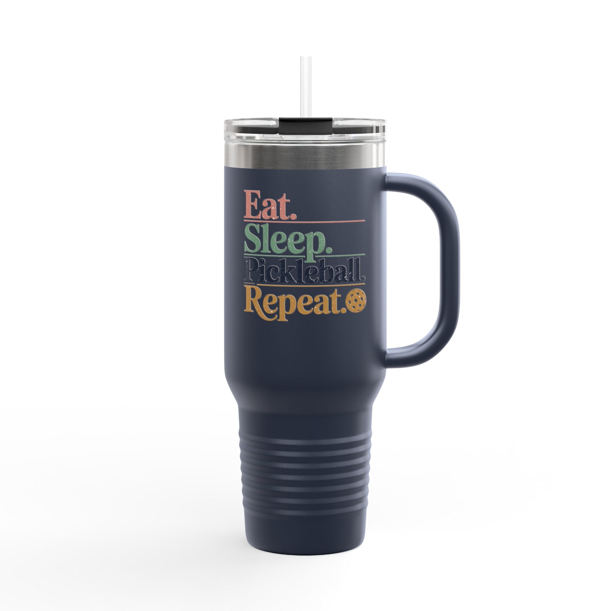 Eat Sleep Pickleball Repeat Insulated Travel Mug, 40oz
