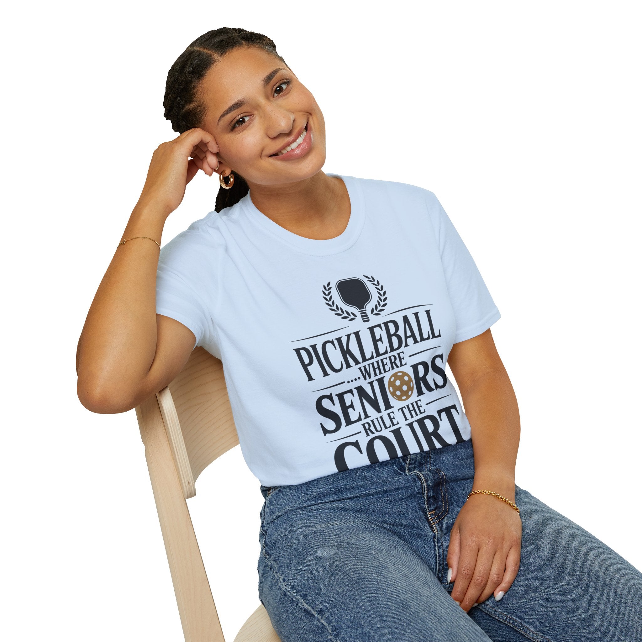 Pickleball Where Seniors Rule the Court - Sporty T-Shirt