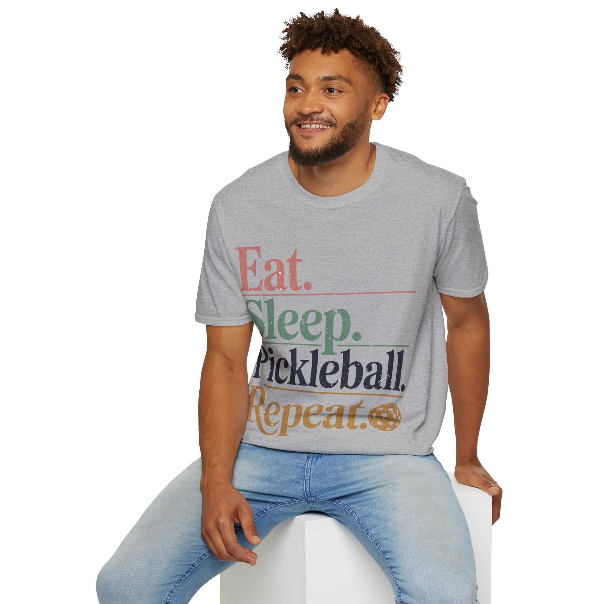 Eat Sleep Pickleball Repeat - Funny Pickleball Shirt
