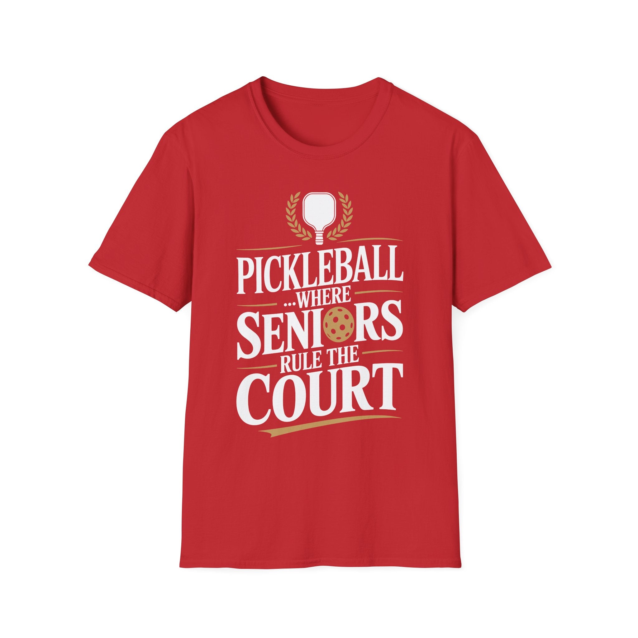 Pickleball Where Seniors Rule the Court - Sporty T-Shirt