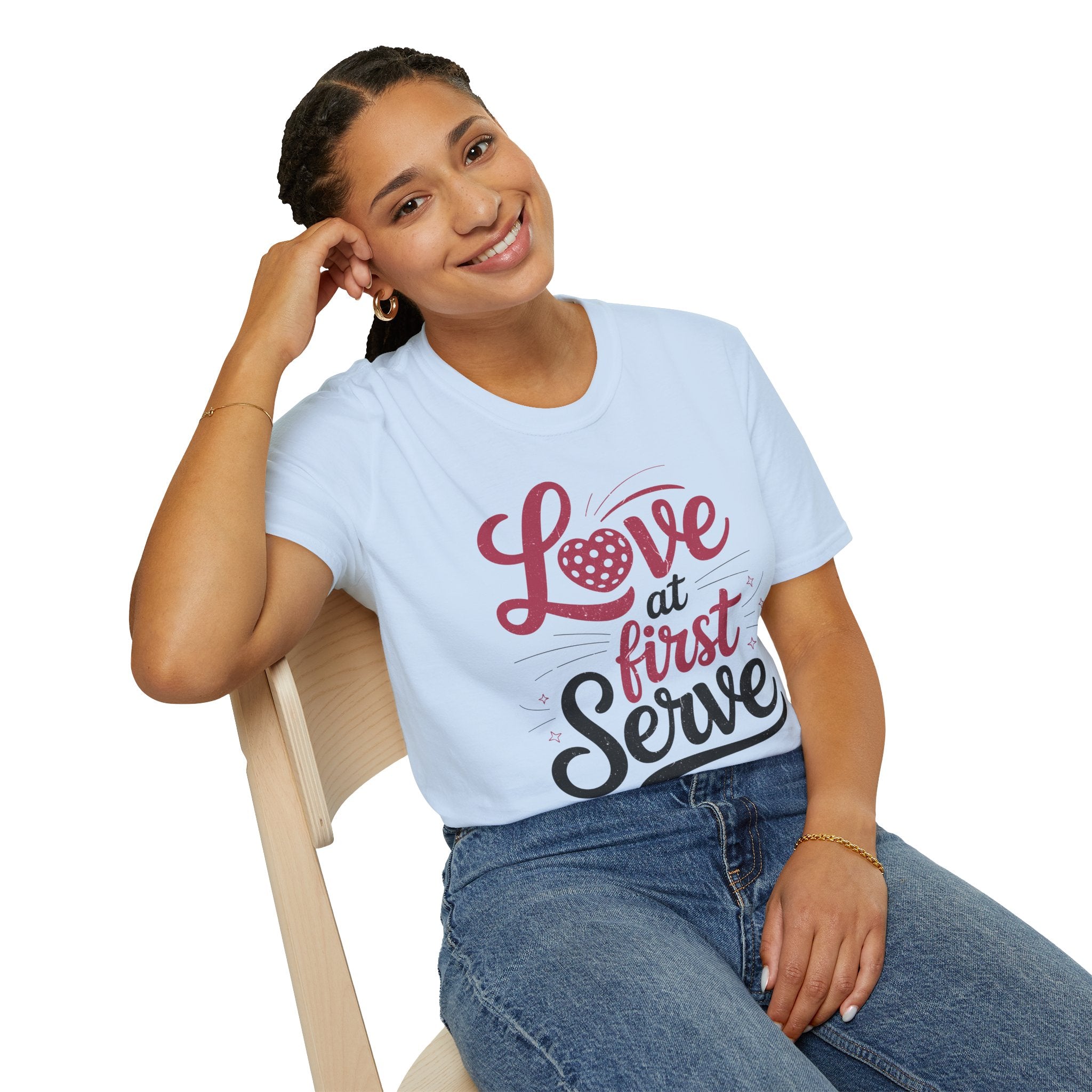 Love at First Serve - Pickleball Love T-Shirt