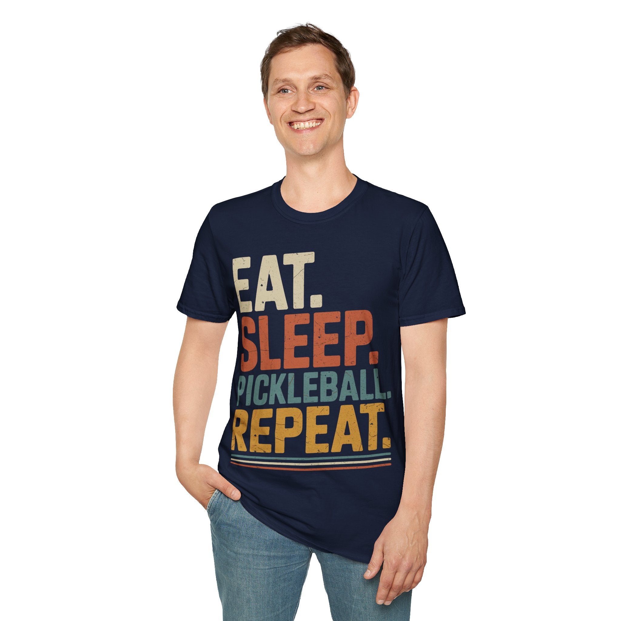 Eat Sleep Pickleball Repeat - Funny Pickleball Shirt