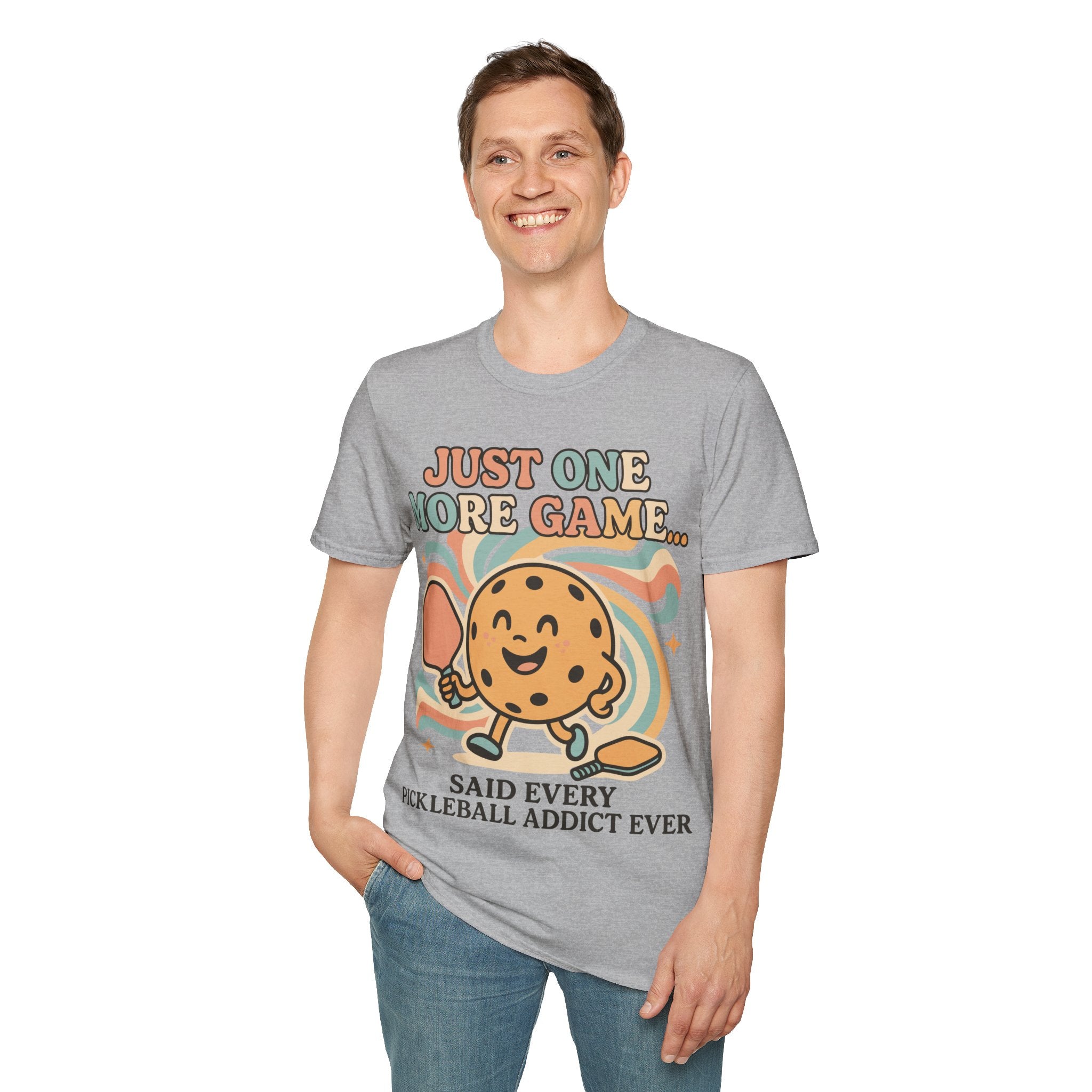 Just One More Game Said Every Pickleball Addict Ever - Humorous Pickleball Tee