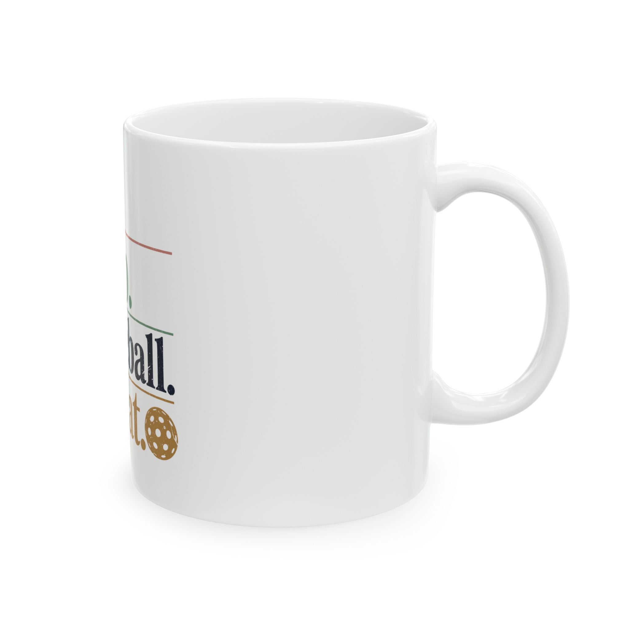 Eat Sleep Pickleball Repeat Ceramic Mug