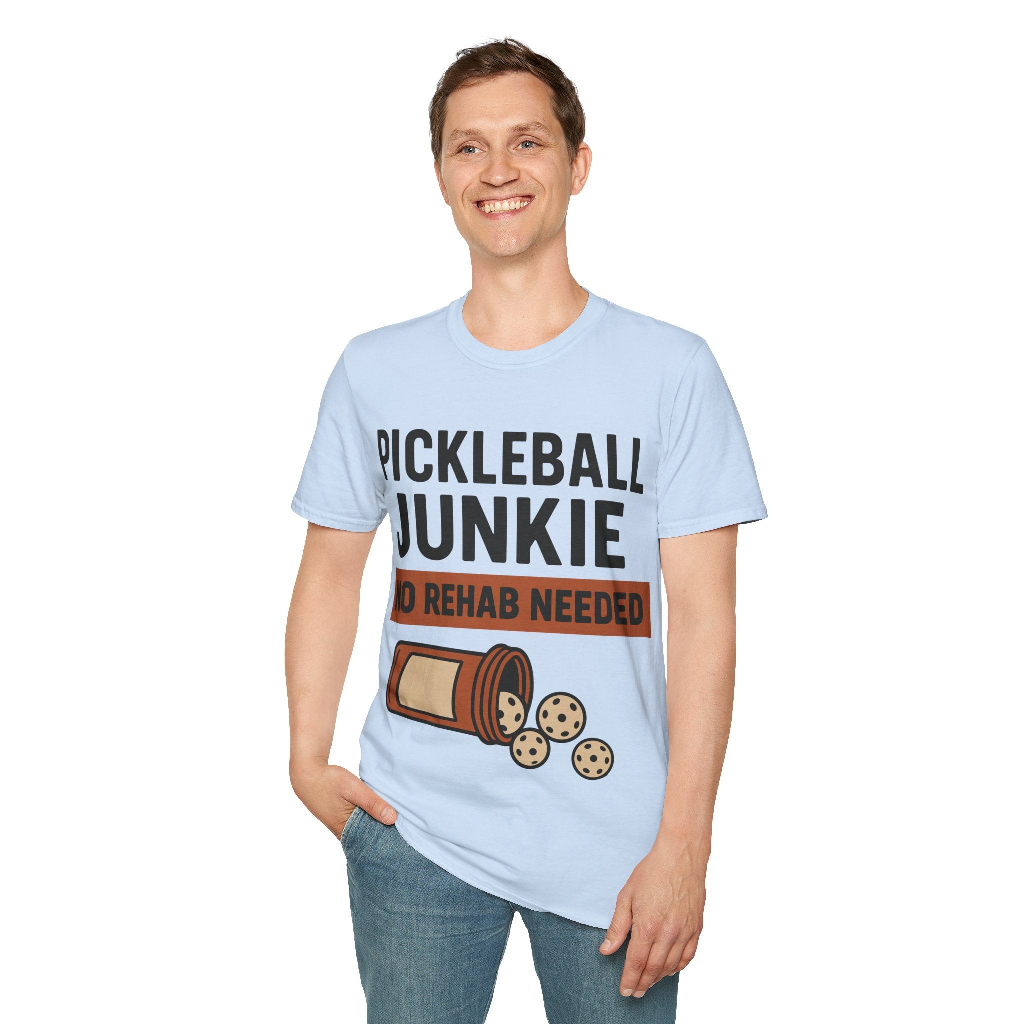 Pickleball Junkie No Rehab Needed - Funny T-Shirt