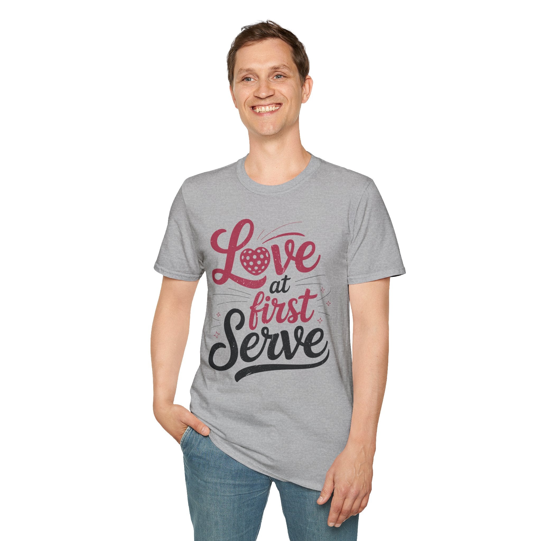 Love at First Serve - Pickleball Love T-Shirt